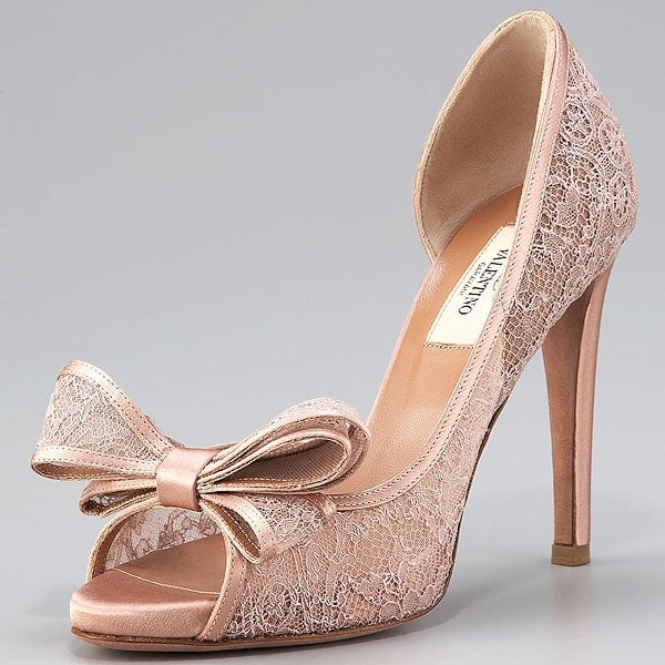 Valentino Couture Lace Platform d'Orsay Pumps