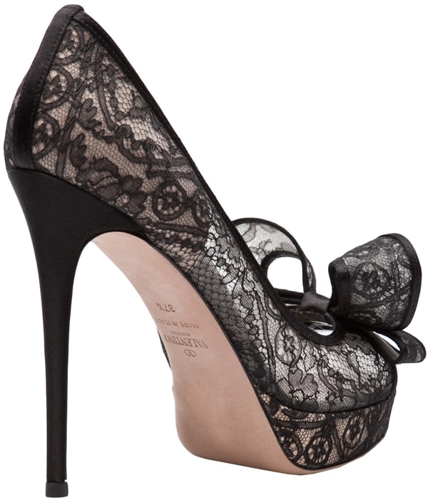 Valentino Lace Couture Bow Pumps