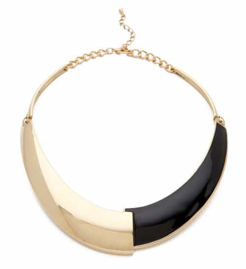 Adia Kibur Gold & Enamel Collar Necklace