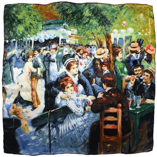 Pierre-Auguste Renoir's Le Moulin De La Galette Printed Silk Scarf