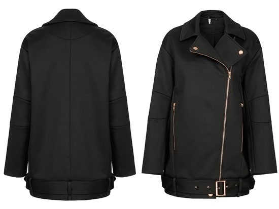 Bonded Oversized Biker Coat