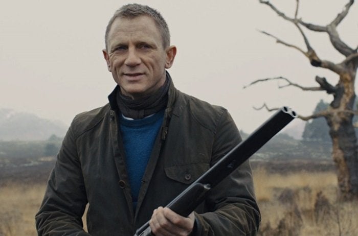 James Bond's weather-beaten waterproof jacket by Barbour