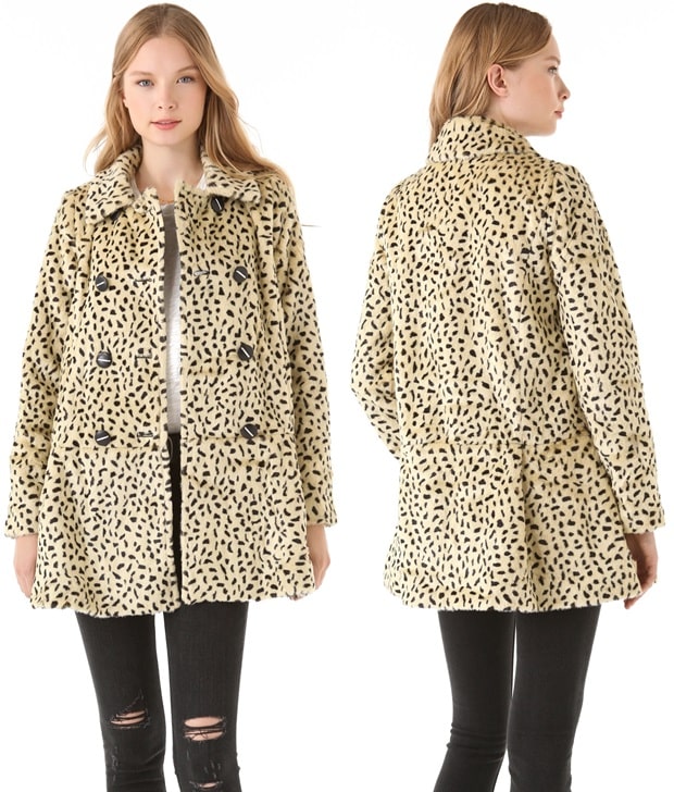 Free People Faux Fur Cheetah Coat