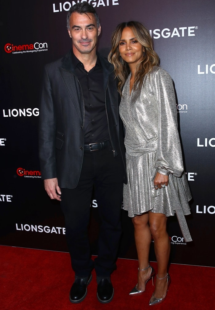 Chad Stahelski and Halle Berry at the 2019 CinemaCon