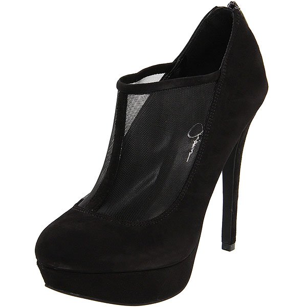 Jessica Simpson 'Greeta' mesh and suede t-strap booties