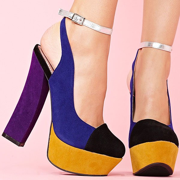 'Block Party' Platform Sandal