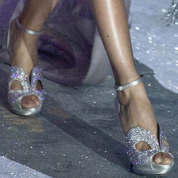 Puerto Rican supermodel Joan Smalls Rodriguez shows off her sexy feet