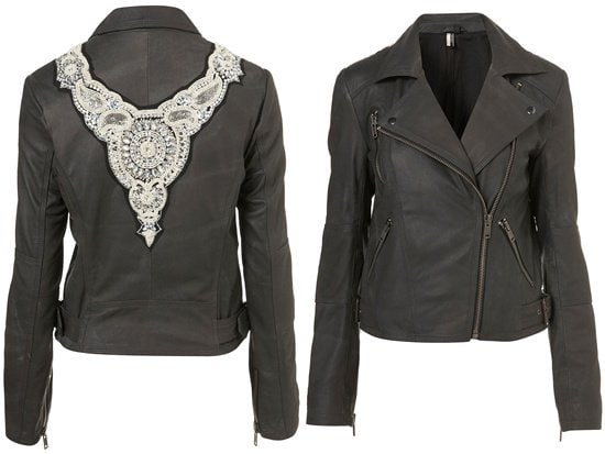 Pearl Baroque Biker Jacket