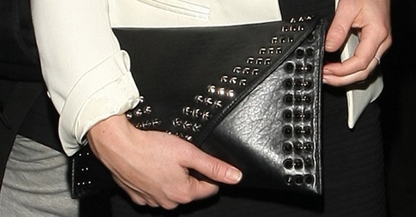 Pippa Middleton's studded Tabitha London clutch handbag
