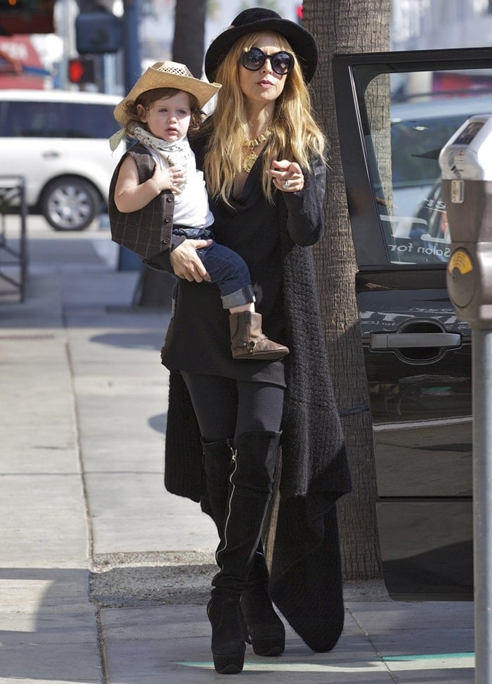 Rachel Zoe and her son, Skylar, dressed up for Halloween while out and about in Beverly Hills