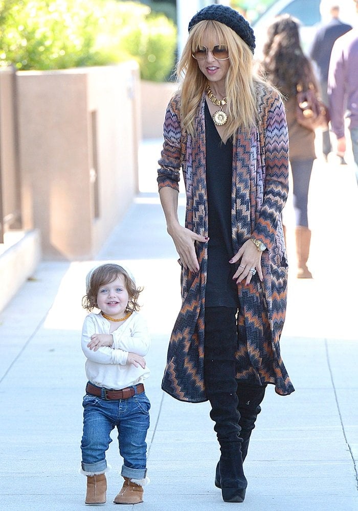 Rachel Zoe and her son Skyler were out and about in West Hollywood