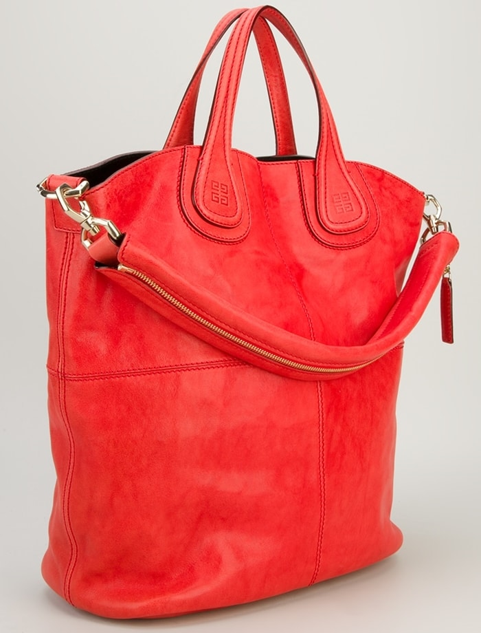 Red Givenchy Nightingale Large Shopping Tote