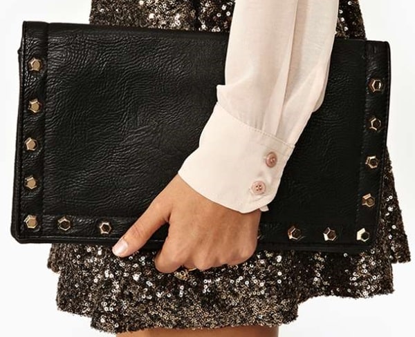 Rough Edges Clutch - Black