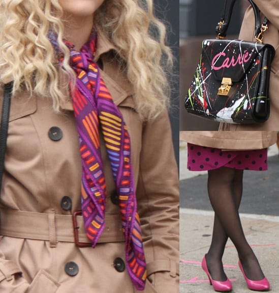 AnnaSophia Robb was spotted filming new scenes for "The Carrie Diaries" in New York City