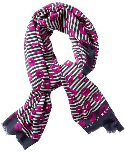 MARC by Marc Jacobs Stripey Lips Scarf
