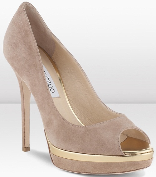 Jimmy Choo 'Torte' Pumps in Nude