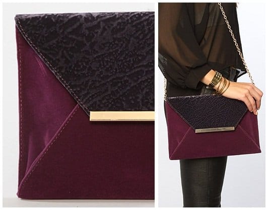 Nila Anthony Suedetta Envelope Clutch