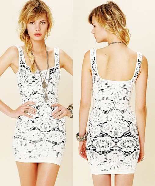 Free People Sleeveless Medallion Slip Dress