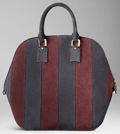 Burberry The Orchard Bag in Suede Stripes