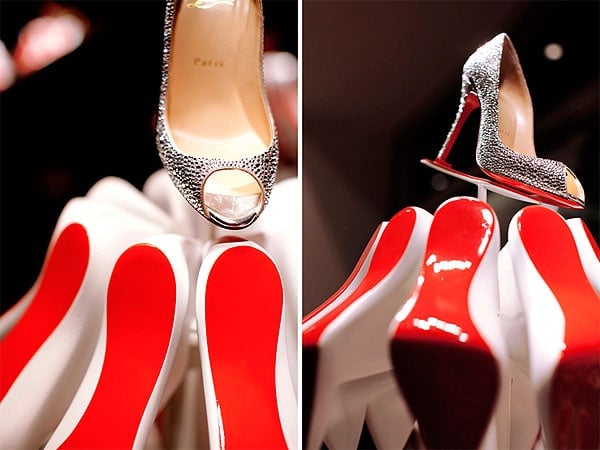 his tree now proudly adorns the windows of Christian Louboutin boutiques