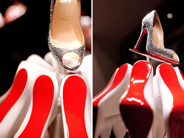 his tree now proudly adorns the windows of Christian Louboutin boutiques