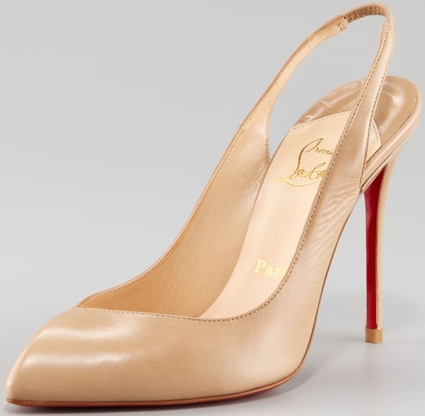 Christian Louboutin 'Corneille' Asymmetric Red Sole Slingback