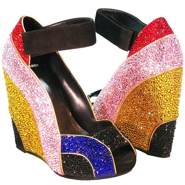 Crystal Heels Pierre Hardy "Rainbow-Tini" Limited Edition Crystal Shoes