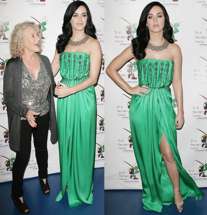 Katy Perry at a celebration of Carole King and her music to benefit Paul Newman's The Painted Turtle Camp held at Dolby Theatre in Hollywood on December 4, 2012