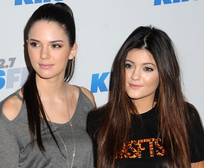 Kendall and Kylie Jenner make a striking appearance at the 2012 KIIS FM Jingle Ball, Nokia Theatre L.A. Live.