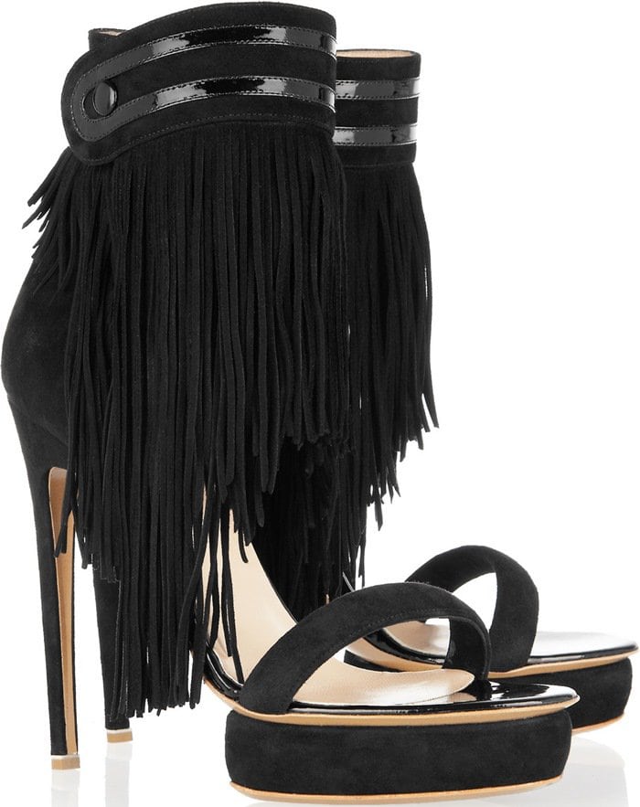 Nicholas Kirkwood Suede Fringe Sandals