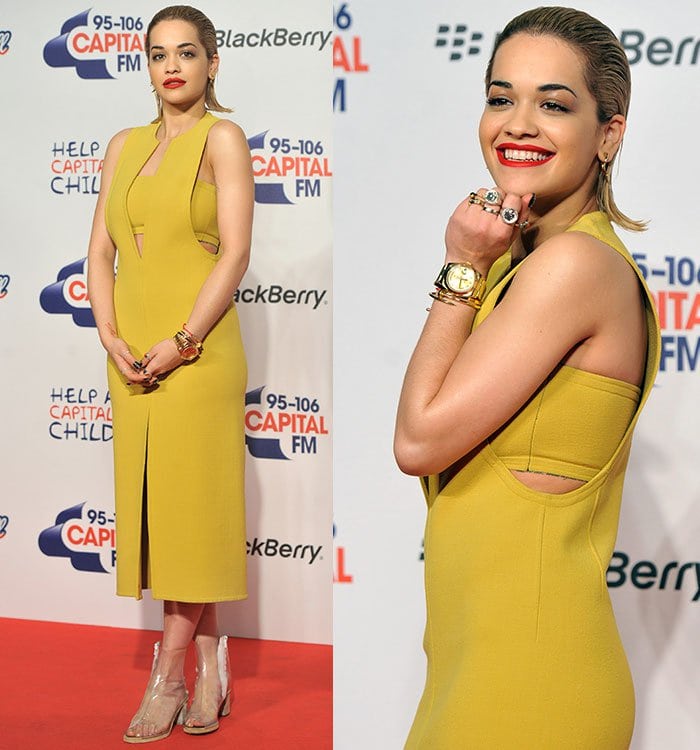 Rita Ora attends the Capital FM Jingle Bell Ball