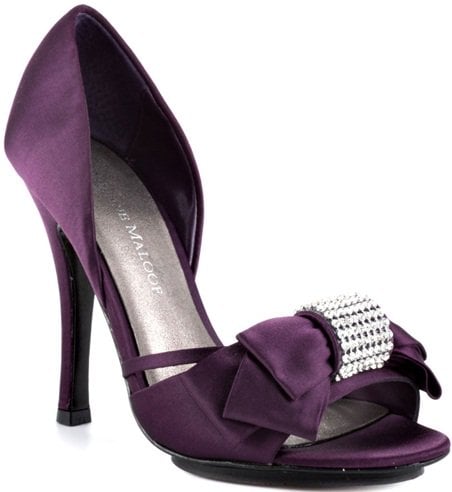 Adrienne Maloof Yalissa d'Orsay Heels in Plum