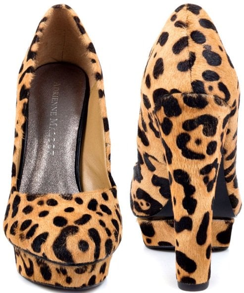 Adrienne Maloof Yelena II Platform Pump in Leopard Print