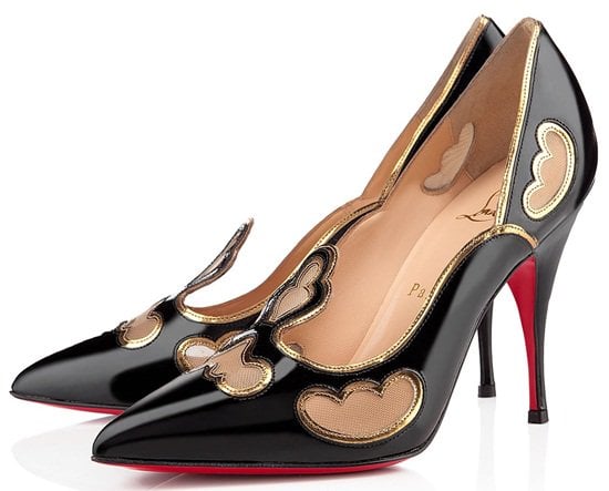 Christian Louboutin 'Indies' Tooled Red-Sole Pumps