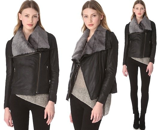 Muubaa Phoenix Shearling Jacket in Black