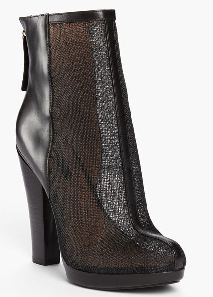 Rachel Zoe 'Maddy' Raffia Ankle Booties in Black