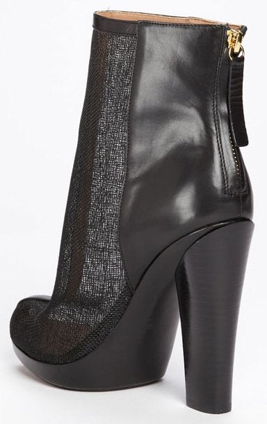 Rachel Zoe 'Maddy' Raffia Ankle Booties in Black