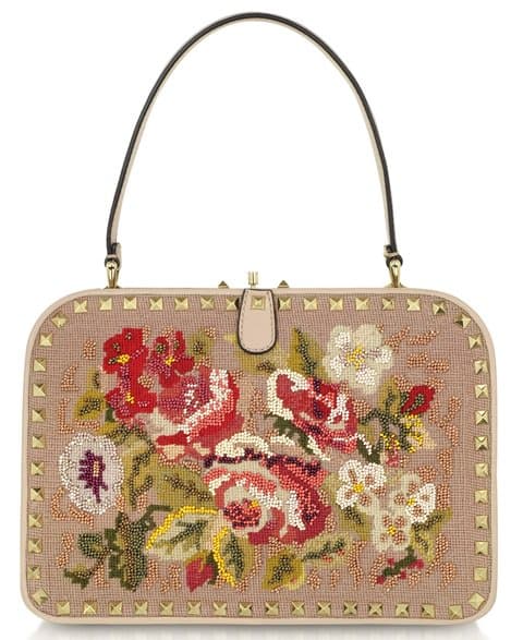 Valentino Garavani Embroidered Frame Handbag