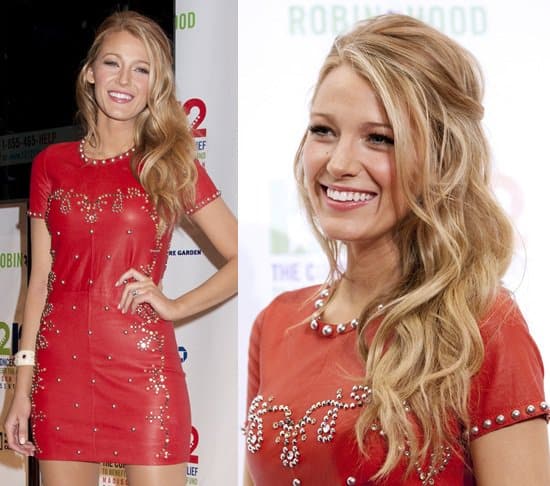 Blake Lively graced the red carpet at Madison Square Garden in New York City for the 12-12-12 Concert, showcasing her unchanged post-marriage style in an Isabel Marant Spring 2013 mini dress