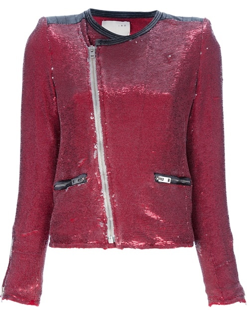 IRO Sequined Moto Jacket