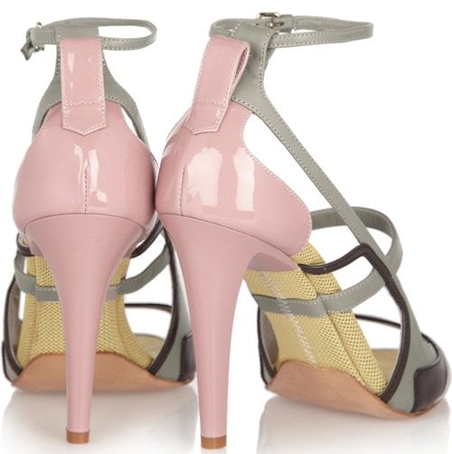 Jil Sander Colorblock Leather Sandals