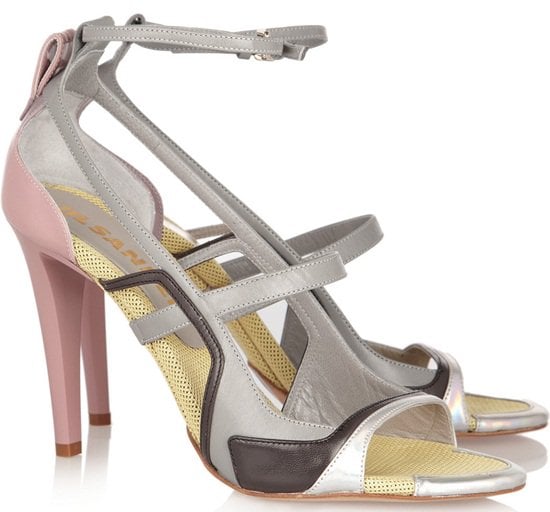 Jil Sander Colorblock Leather Sandals