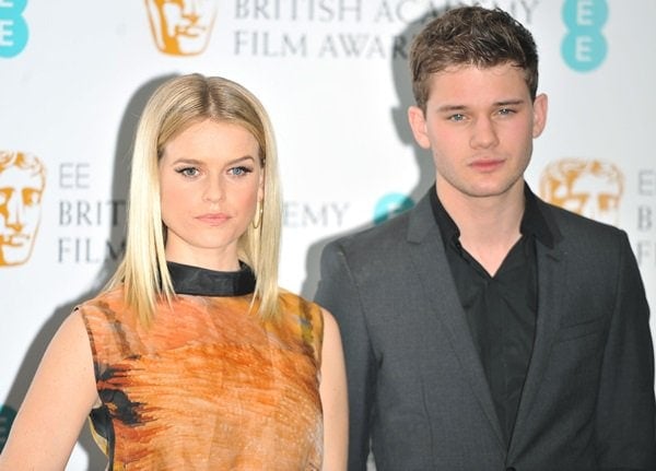 Alice Eve and Jeremy Irvine at the 2013 British Academy Film Awards Nominations held at BAFTA in Piccadilly, London, England