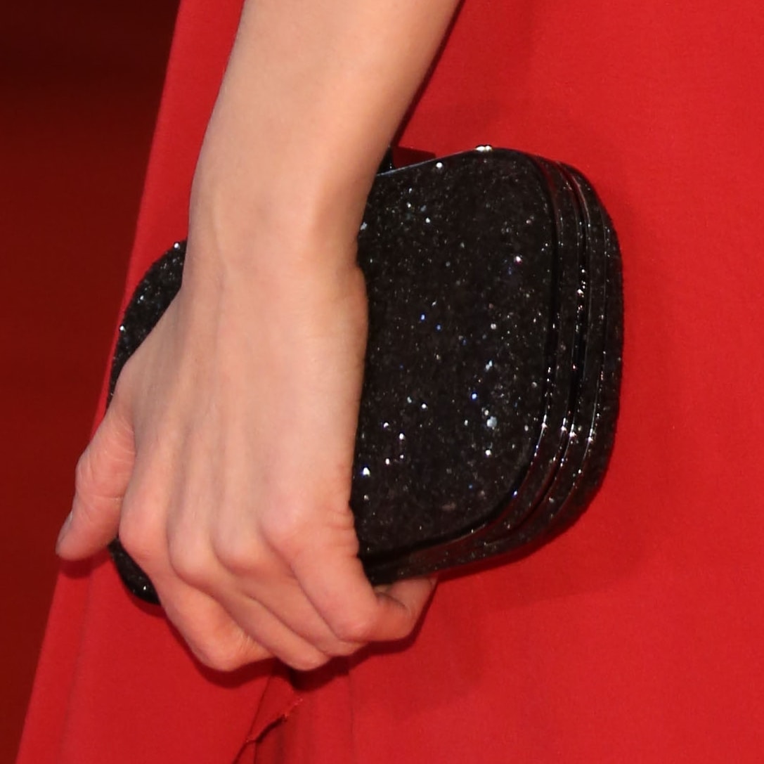 Anna Skellern's glitter-embellished Anya Hindmarch Marano Dancer clutch