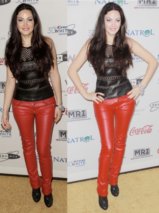 Bleona at the "Gold Meets Golden" event at The Lounge at Equinox in West Los Angeles, California on January 12, 2013