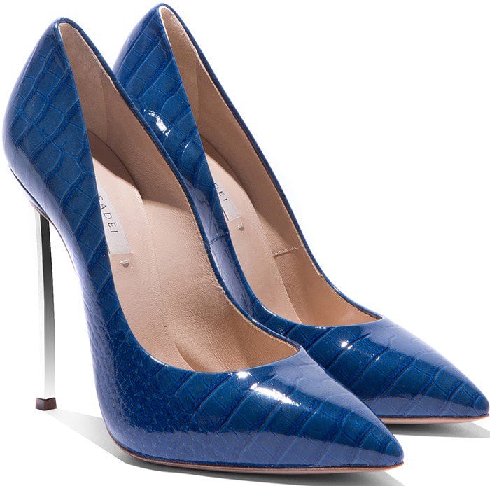 Casadei Blue Blade Heel Pumps