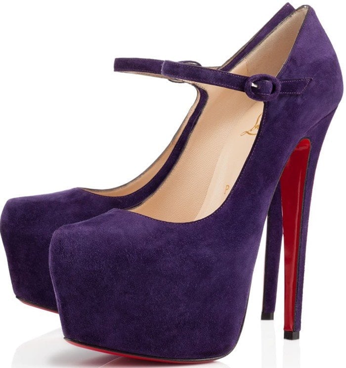 Christian Louboutin Purple Lady Daf Veau Velours