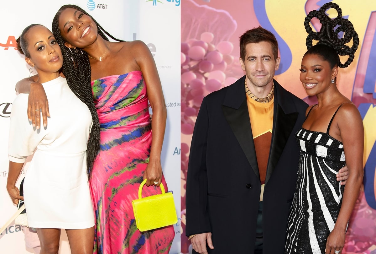 Gabrielle Union is shorter than Jake Gyllenhaal, who is significantly taller than both Gabrielle Union and Essence Atkins, with a height difference of 9 ½ inches (24.2 cm) and 4 ½ inches (11.5 cm), respectively