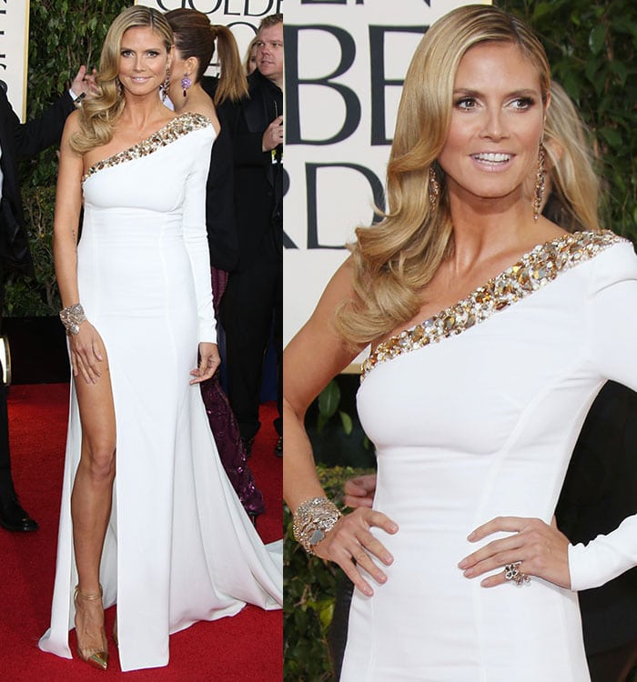 Heidi Klum attends the 70th Annual Golden Globe Awards