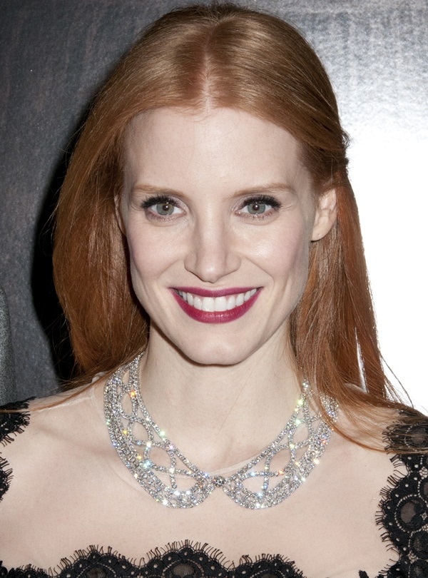 Jessica Chastain attends a special screening of "Mama"